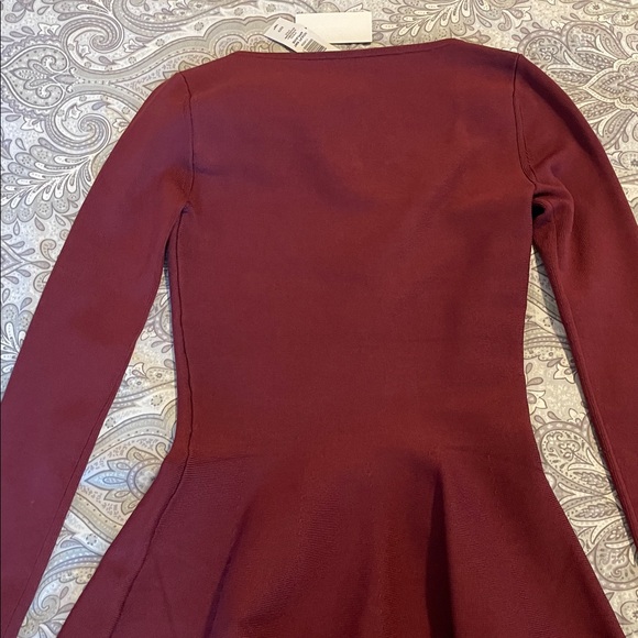 Babaton burgundy Long Sleeve Dress - Picture 10 of 11